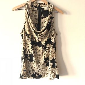 Banana Republic Cowl neck floral top